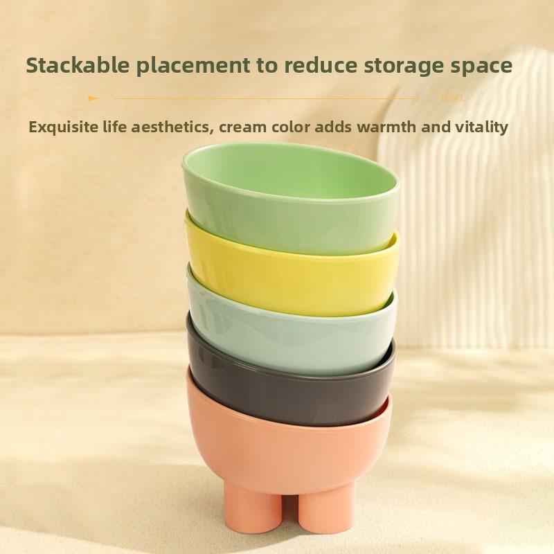 New Macaron-colored Elephant Leg Neck Guard Bowl Cat Food Bowl Cat Bowl Anti-knock Pet Bowl Food Utensils