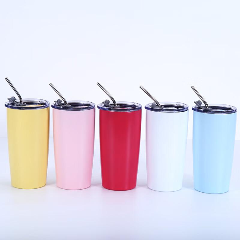 Stainless Steel Insulated Straw Coffee Tumbler