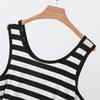Striped Sleeveless Women's U-Neck Tank Top - Wide Shoulder Modal Camisole 2026 Summer Edition