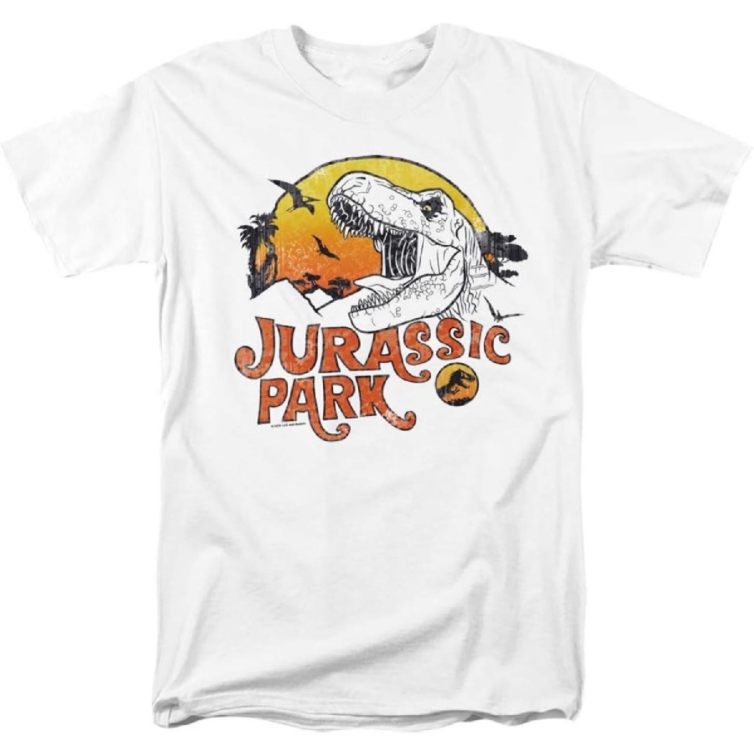 Popfunk Classic Jurassic Park Souvenir Shop Unisex Adult T Shirt XXXXXL белый