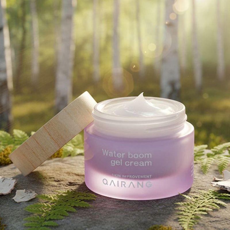 QAIRANG Water Boom Gel Moisture Cream 50ml (Highly moisturizing, elasticity, nutrition, soothing, birch) single type