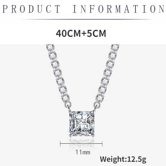 Sace Gems Clássico luxo zircão feminino pingente colar jóias casamento promessa festa presente