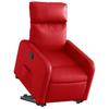 Electric Recliner Chair with Rising Function Red Faux Leather
