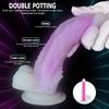 Female Realistic Dildo, Glowing Soft Silicone Penis, Clitoral & G-Spot Vibrator, Rechargeable Adult Sex Toy