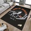 1pc Sons of Anarchy Themed Office Carpet Chair Mats - Durable Polyester Rug for Home Theater, Office, Dorm Room Decor - tA59