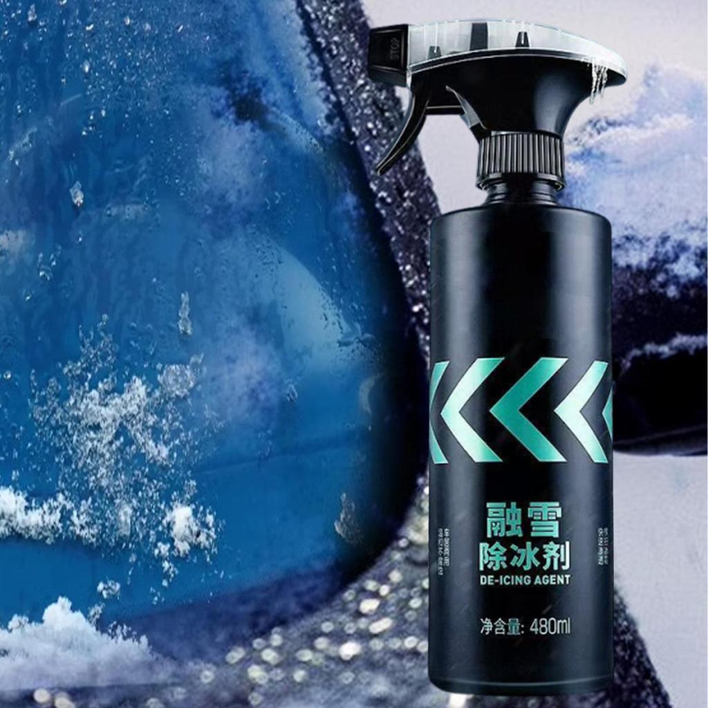 Car Ice Removal Spray Vehivle Frost Cleaning Car Snow Deicing Spray For Window For Rearview Mirror Windscreen Morning Routine