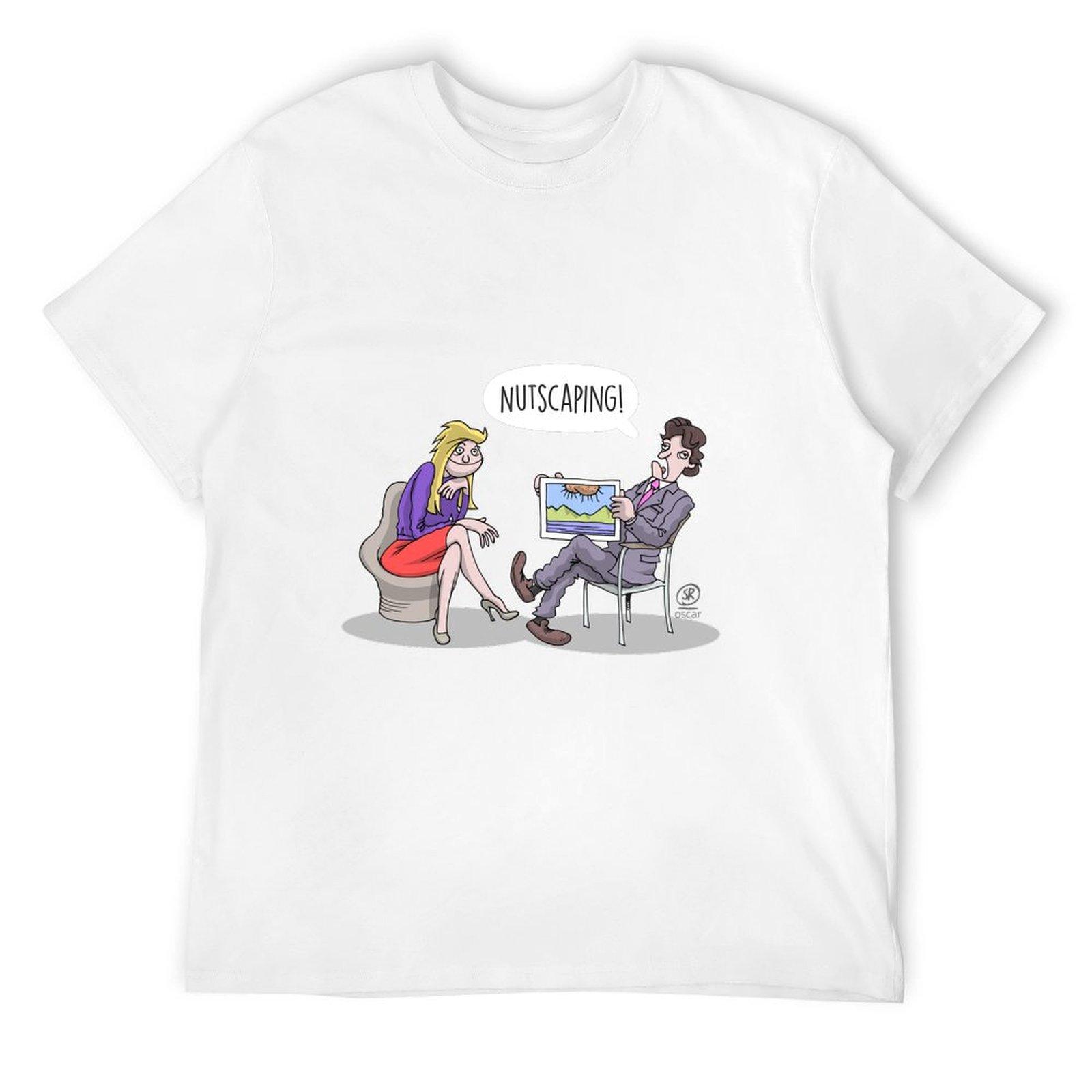 

Nutscaping! T-Shirt shirts graphic plus sizes heavyweights plain black t shirts men S