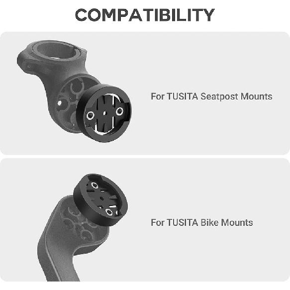TUSITA Replacement Mount Insert Adapter Compatible with Garmin Bike Computer, Radar Tail Light Mount - 2 Pack