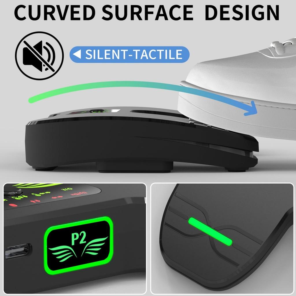 Wireless Page Turner Pedal Portable Music Page Turner for Tablets Smartphones BT Foot Page Turner Rechargeable & Anti-Skid Pad