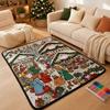 Coperta da Colorare di Natale in Velluto 130 cm con Pennarelli Acquerellabili, Morbida e Accogliente Coperta per Bambini e Adulti