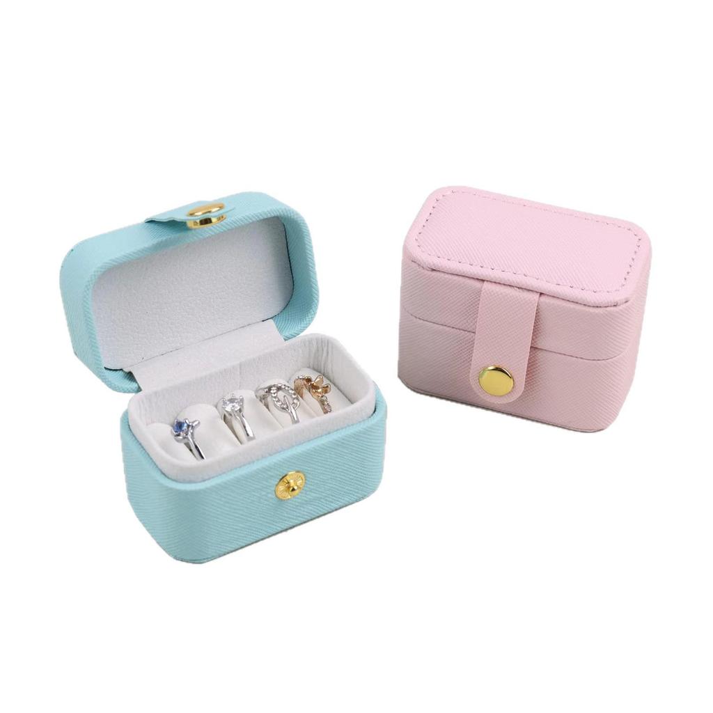 Mini Jewelry Box: Dustproof Storage for Rings, Ear Studs, and Earrings in Ins Style