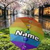 Custom Name Personalized Among Us Print Umbrella, Auto Open Close, 8‑Rib Sturdy Frame, Commute Camping Hiking Use, Birthday Gift