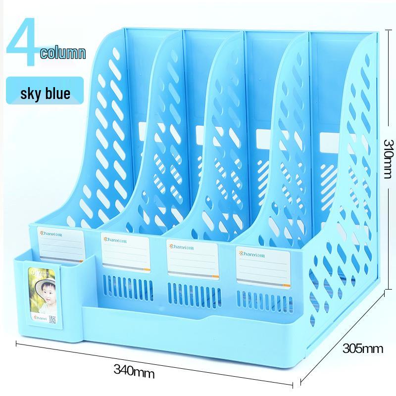 Desktop File Organizer Set: Thickened Rack & Storage Box for Office Supplies