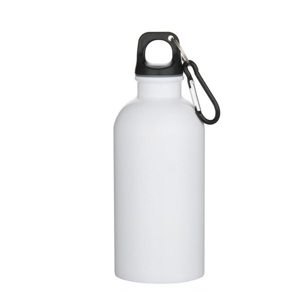 Floso Oregon Recycled Stainless Steel Sublimation 400ml Carabiner Water Bottle