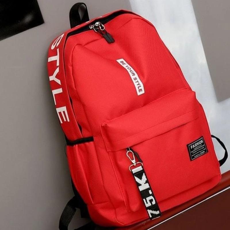 Fashi Trend Backpack Backpack for Men and Women Junior High School High School Student Bag Large Capacity Korean Versi of Th