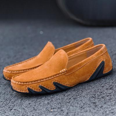 Mode Handgemaakte Heren Club Flats Casual Schoenen Leer Mode Heren Kantoor Schoenen Alles-match Klassieke Loafers Comfortabele Heren Rijschoen