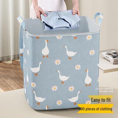 Portable Large Capacity Non-woven Duvet Storage Bag for Quilts and Clothes