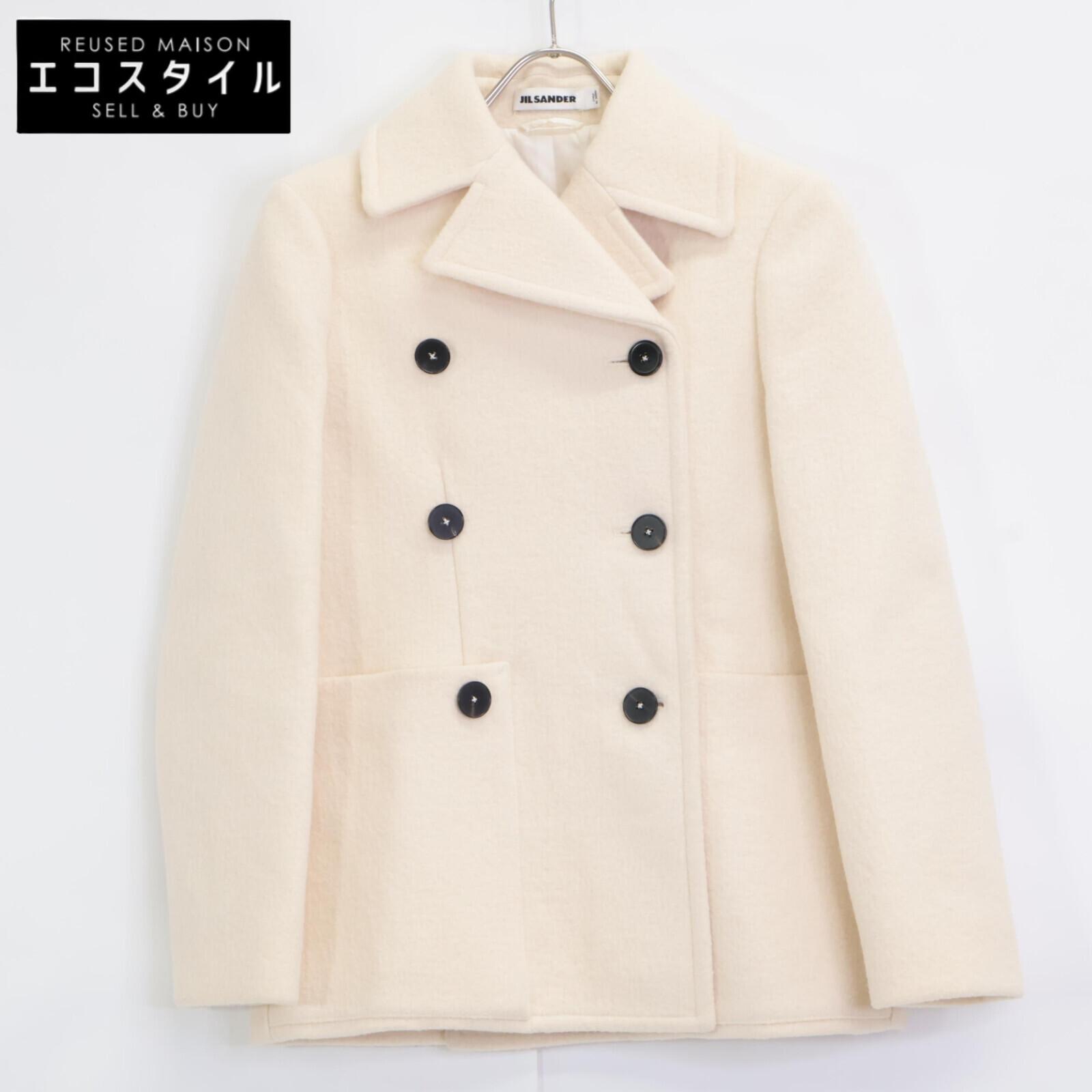 

JIL SANDER JSPN152110 Ivory Wool Coat/Jacket coat 34 IvoryUsed
