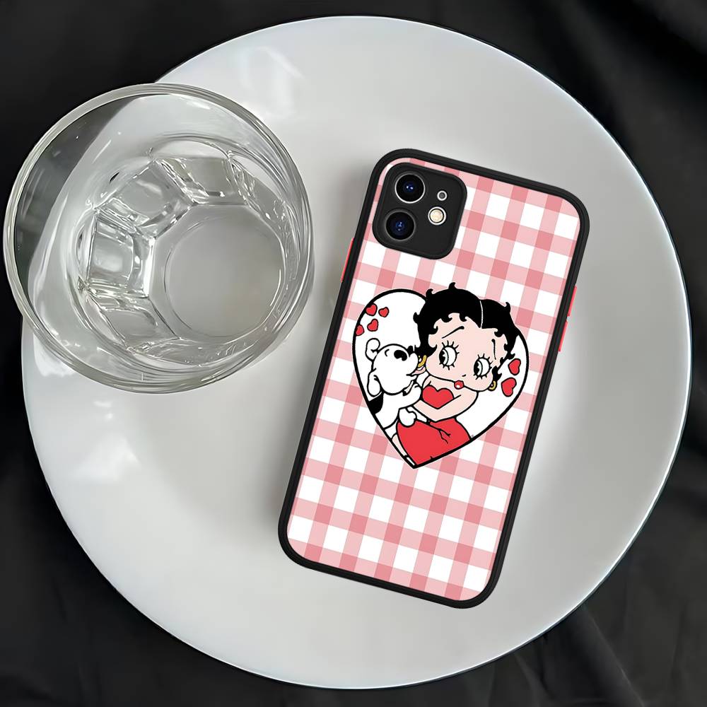 Sexy B-BettyeS-S For iPhone 11 12 13 14 15 16 Pro Max Plus Matte Translucent Phone Cover
