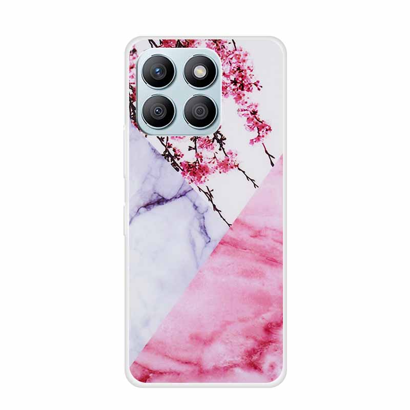 For Honor X8C X8B Phone Case For Huawei Honor X 8 C B X8 8C 8B Soft Silicone TPU Transparent Funda Clear Marble Patterns Cover