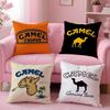 Luxury C-Camel Cushion Cover Comfortable Reversible Pillow Cover Ideal for Car Sofa Bedroom & Beyond