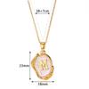 26 Letter Irregular Pendant Ladies 18K Gold-plated Letter Necklace Dating Birthday Gift