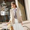 Women's Khaki Lace Patchwork Work Vest