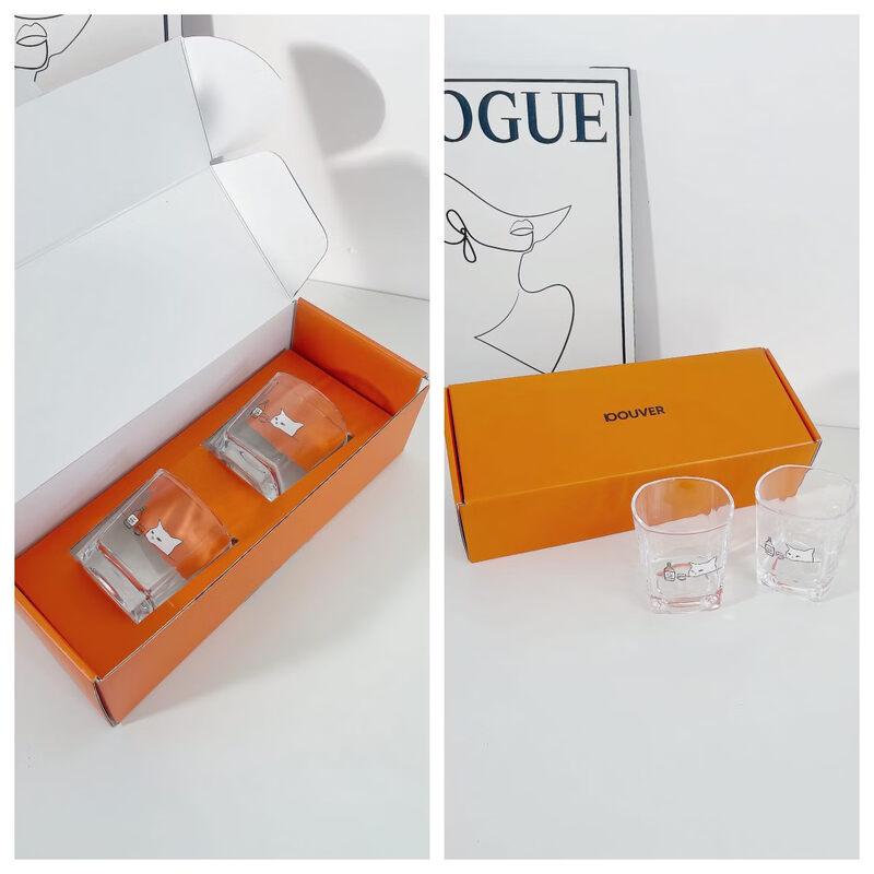 

Cute Cat Square Wine Glasses (2-Pack Gift Set)