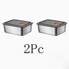 High Quality Stainless Steel Camping Lunch Box Sealed Leak-proof Bento Box Refrigerator Microwave Freezer Storage Box