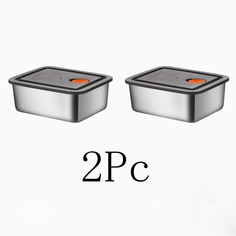 High Quality Stainless Steel Camping Lunch Box Sealed Leak-proof Bento Box Refrigerator Microwave Freezer Storage Box