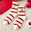 Women's Autumn and Winter Christmas Thickened Warm This Year Red Socks