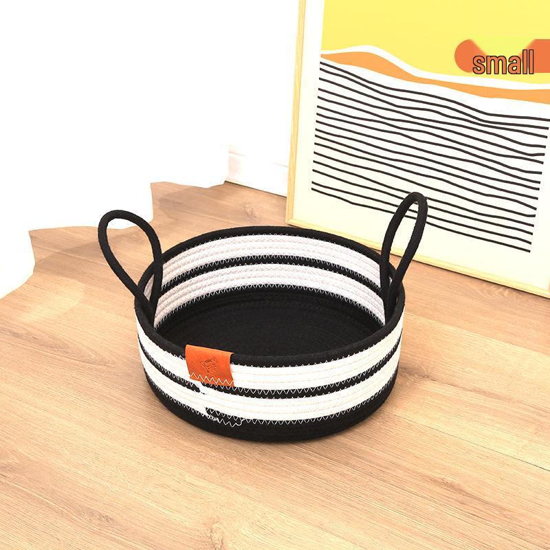 Hand-Woven All-Season Washable Scratch-Resistant Cat Pet Bed Mat