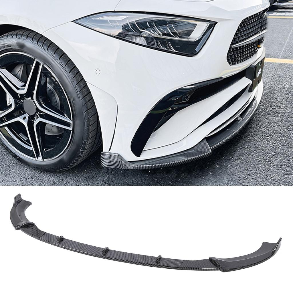3 Parts Front Bumper Lip Spoiler Racing Look Enhanced   Seamless Fit for  -Class C257  -Line Facelift 2022+