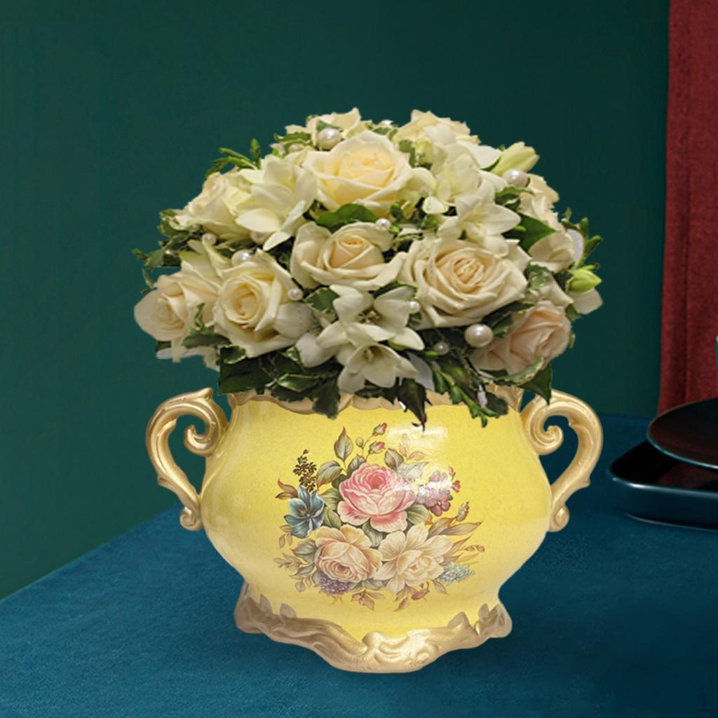 

Retro Style Ceramic Vase Plant Pot Flowerpot for Wedding Living Room Decor