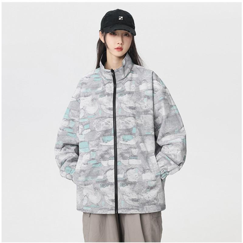 

Design Sense, пальто с обеих сторон, мужской верх Ruffian Handsome на весну и осень, свободная повседневная куртка с воротником-стойкой 3XL