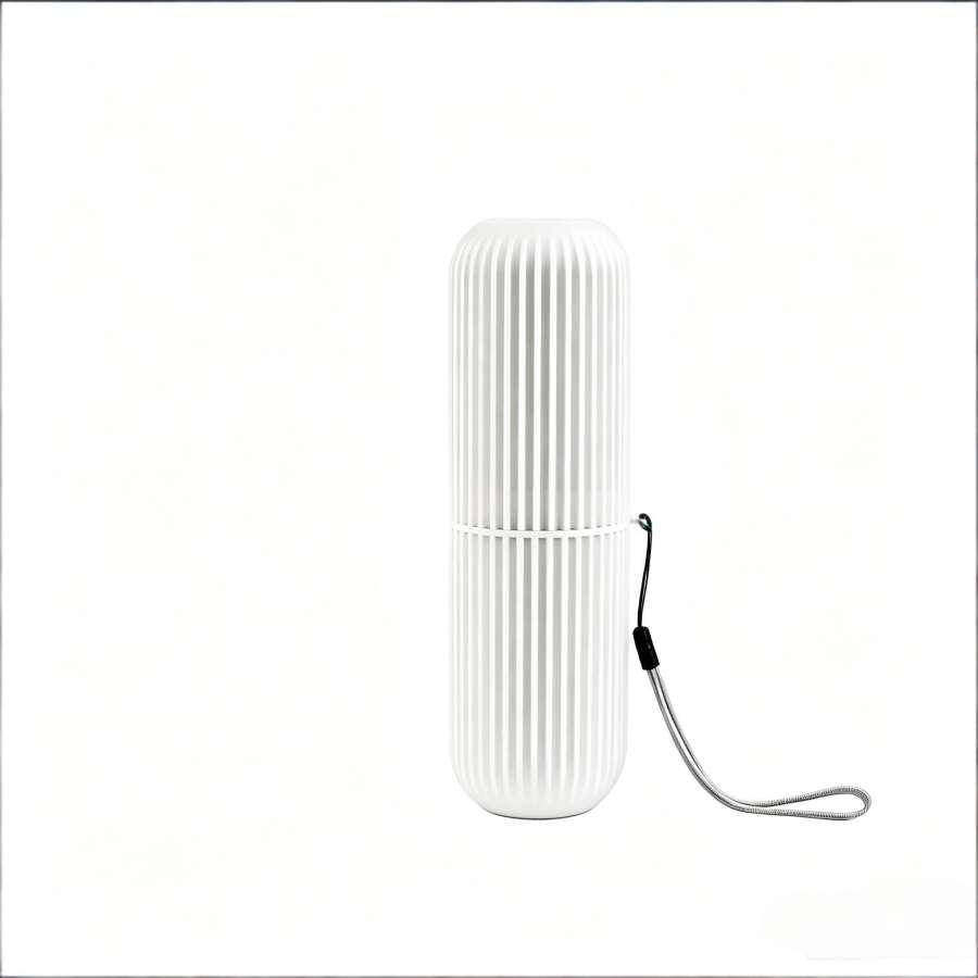 Portable Travel Toothbrush Holder With Storage And Nopunch Design For Home And Trip Use