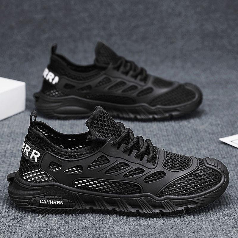 Large Net Hollow Sports Shoes Men's Summer Men's Shoes Versatile Trendy Shoes Student Casual Mesh Shoes Outdoor