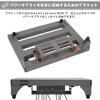 GOKKO Ultralight Guitar Pedalboard Aluminum Alloy Effects Board with Carrying Bag Velcro Mounting Ergonomic Design Medium Size M-Gray