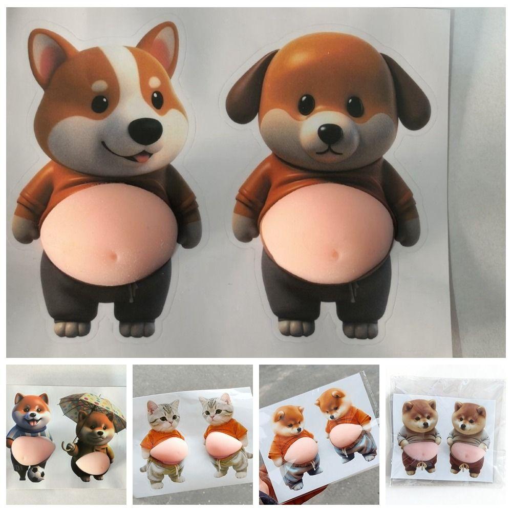 Waterproof Inu Dog Phone Case Decoration Funny Animal Laptop Decal Festival Supplies