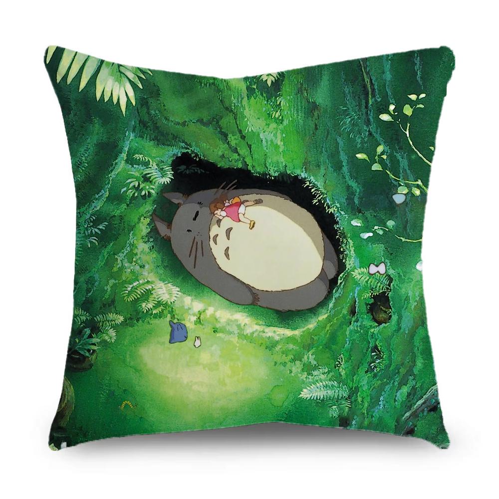T-TOTOROS Cute  Pillow Case Pillowcase Home Sofa Cushions Car Cushions Pillowcover Office Pillowshell Pillow