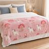 Manta para Siesta, Manta de Franela Gruesa de Doble Cara, Ligera con Tejido Antiestático, Manta Decorativa No Propensa a Encogerse para Todas las Estaciones