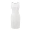 Sexy Pure Desire Summer Workplace Siren Style Sleeveless Dress Women Close Waist and Look Thin Wear a Suit Skirt Split-ended Long Dress