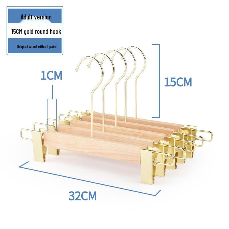 Damen Rutschfester Holzmantelständer Kleiderbügel für Bekleidungsgeschäfte