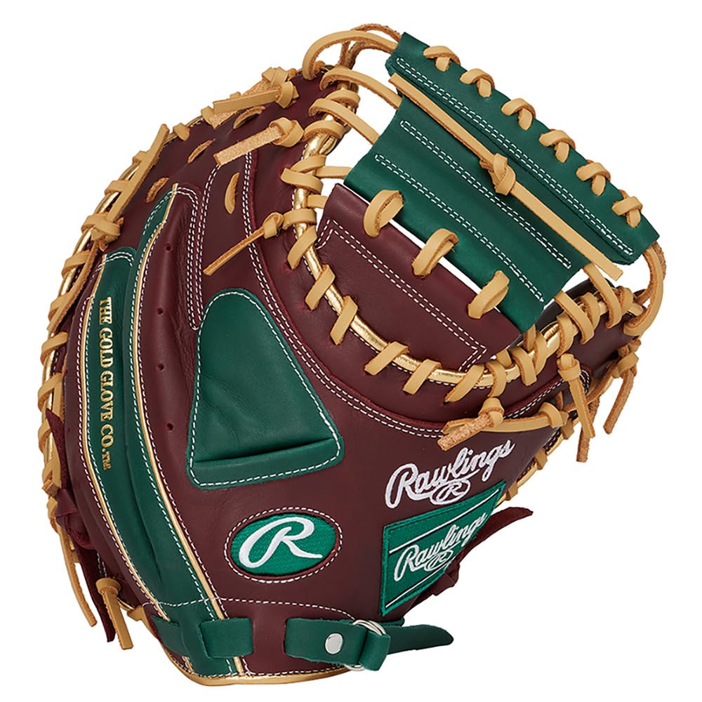 

Rawlings HYPER TECH COLOR SYNC GR5FHTC2AF Baseball 33 Throw Glove, Soft, Catcher s, Shelly/D Green, inches, Right-Handed