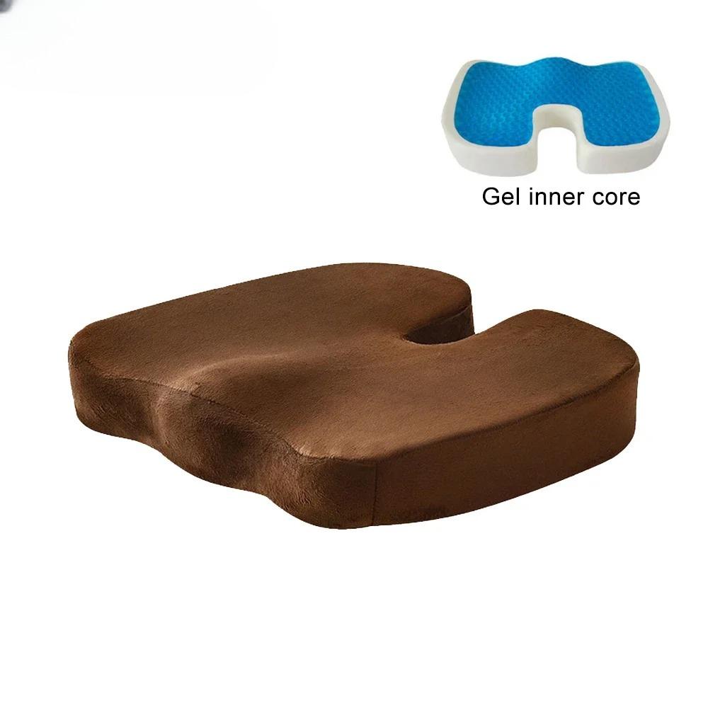 Gel Orthopedic Memory Cushion,U-shaped Seat Cushion for Home Office Coccyx Orthopedic Chair Cushion,Protect Healthy