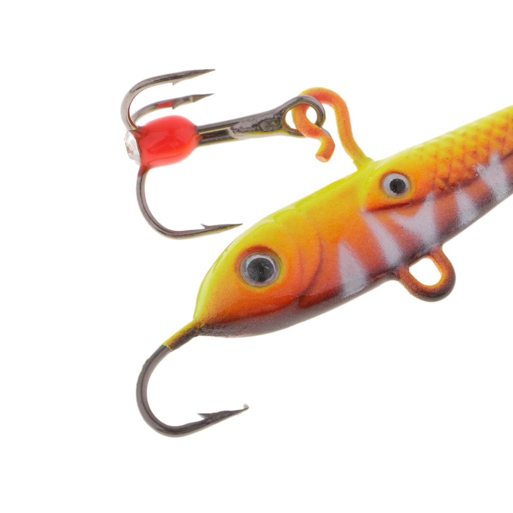 Isfiskedrag Realistiskt Sjunkande Jigg Fiskedrag Mjukt Fiskeredskap för Vinterabborre Gös Sjöflod