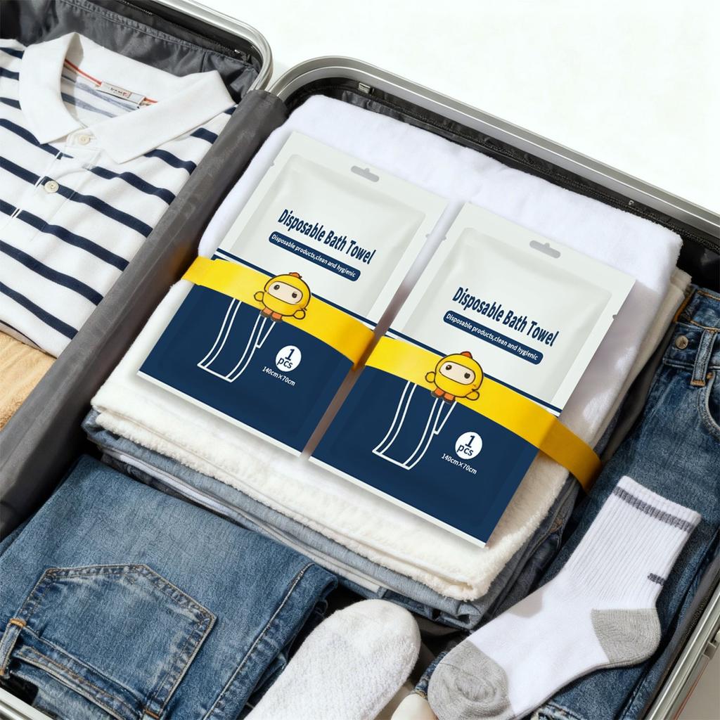 Disposable Thick Large Travel Towels & Hand Towels Portable Single Packed Hotel Motel Towels for Trip Business Use China Origin
