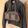 Shoulder Bag for Women Pu Leather Slings Purse Handbag Retro Clutch Purse with Zipper Closure for Evening Party Daily