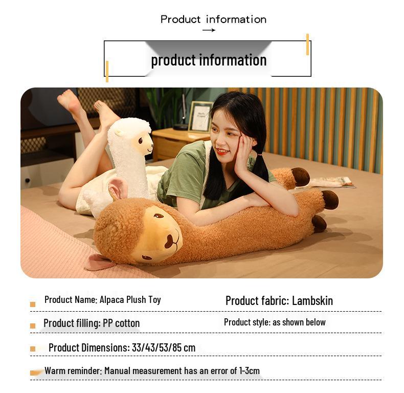 2021 Alpaca Doll Girl Sleeping Pillow - Cute Valentine's Day Plush Toy