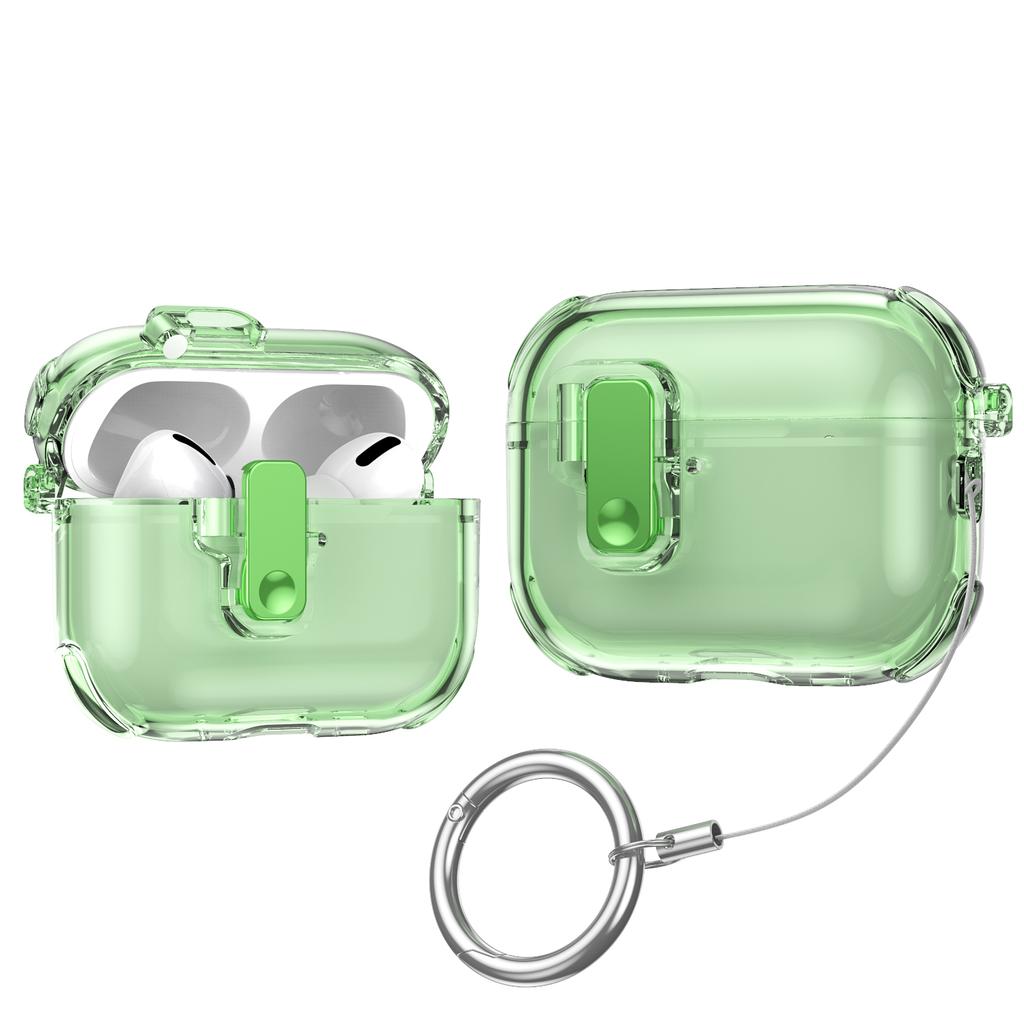 for AirPods Pro 3 Case Cover with Cleaning Kit Secure Lock Clear Case Soft TPU Protective Cover For AirPods Pro 3 with Keychain